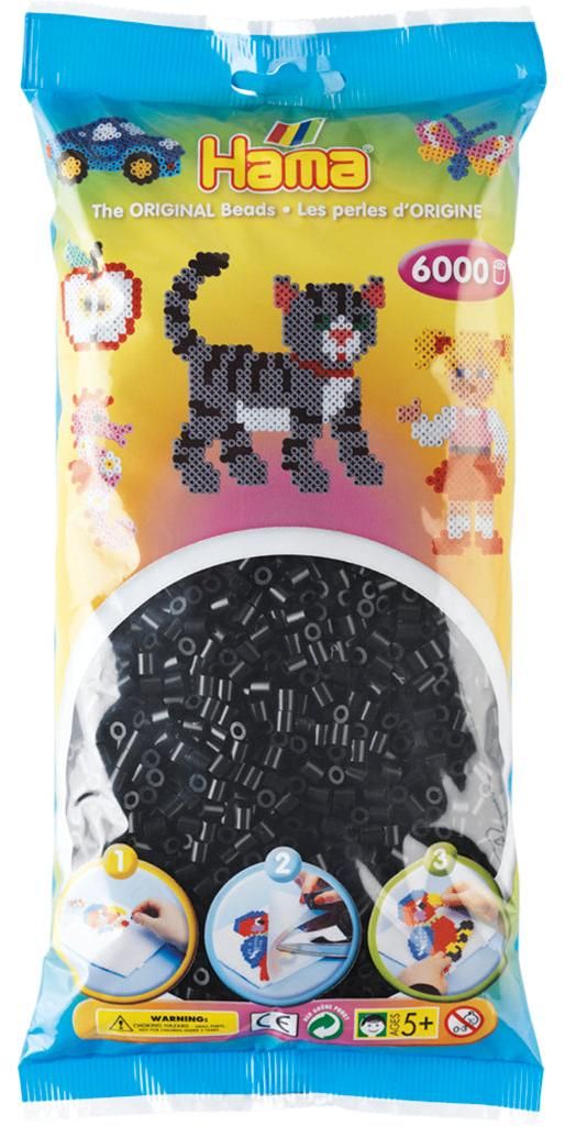 Hama Bügelperlen 6000 Stück schwarz