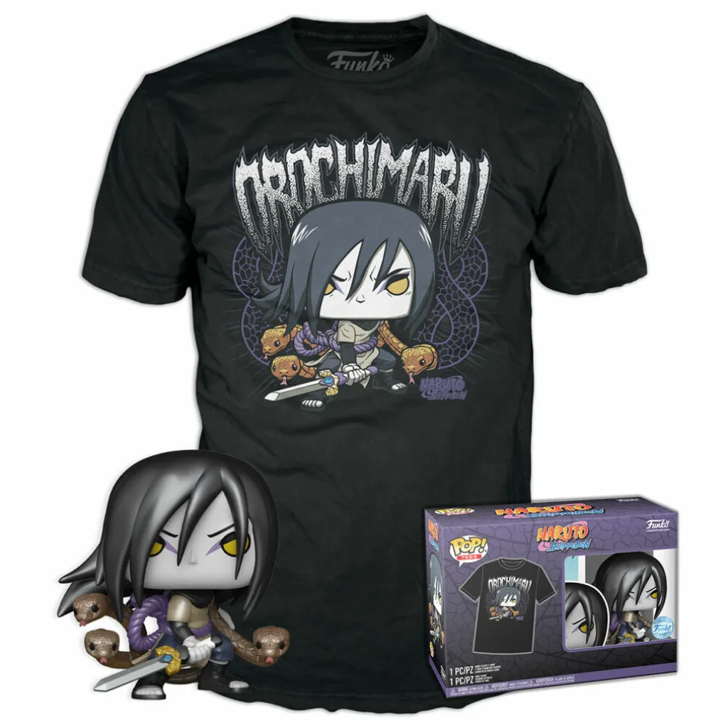 Pack Funko Pop! Orochimaru Naruto avec T-shirt : Le Coffret Ultime Fans