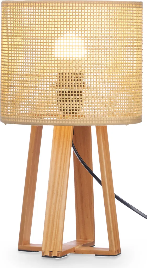 Lampe de chevet en fibres naturelles 36 cm NATURAL design bohème