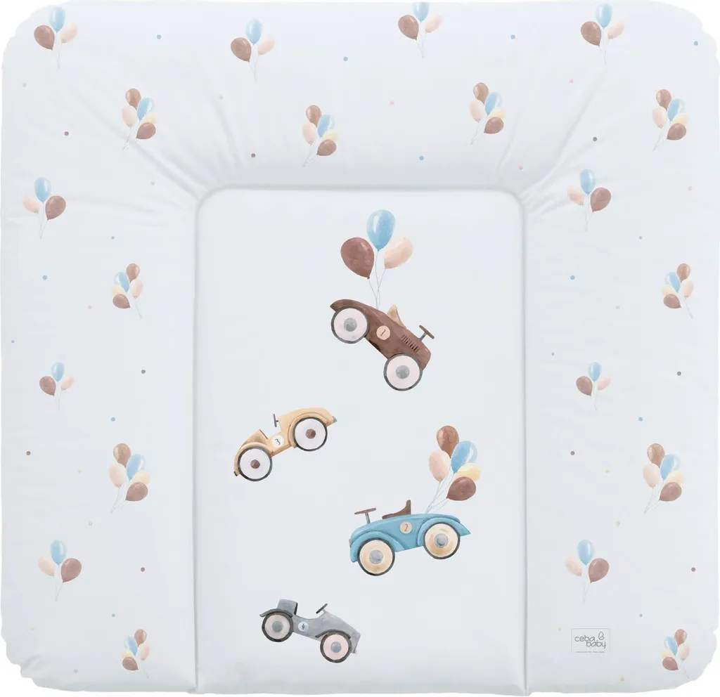 Matelas à langer Ceba Baby 75 x 72 cm Retro Cars - Change facile et propre