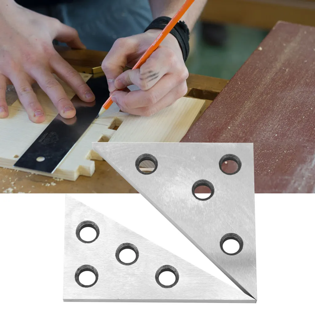 Gabarit de bloc d'angle de précision 30-60-90 en acier pour atelier - 4