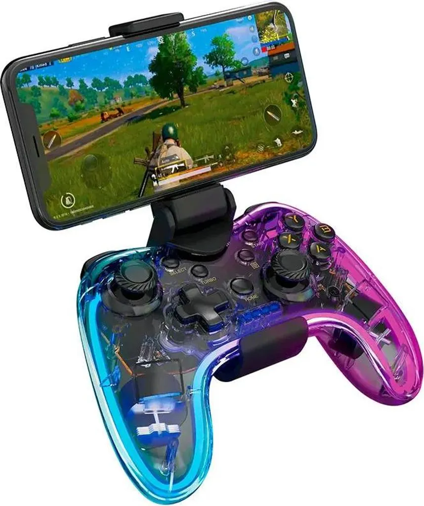 Manette PC Violette Marvo Ghost 40 avec Vibrations et Joysticks Précis - 3