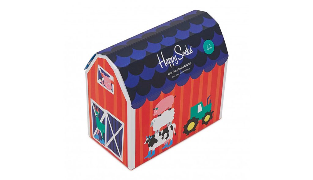 Happy Socks Kids Farm Socks Gift Set - 4-6Y