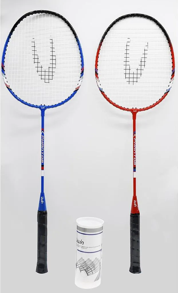 Set Badminton Double avec Raquettes Résistantes et Sac de Rangement Uwin