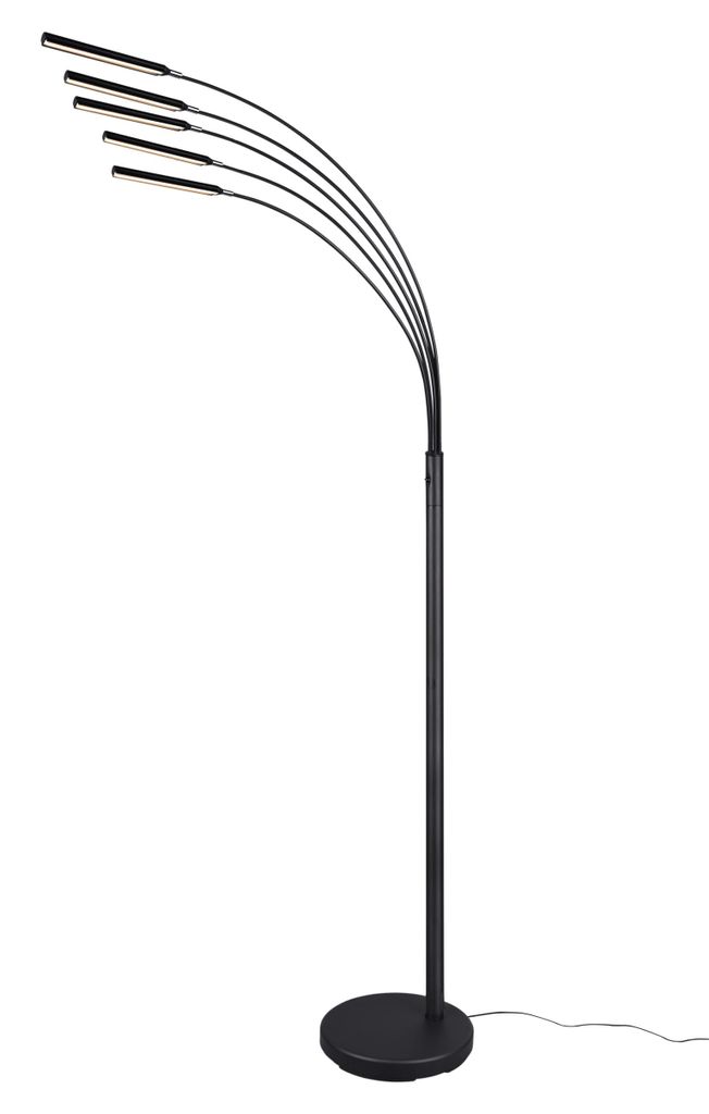 LED stojací lampa REED 5x3,5 W 5x350 lm 3000 K černá Obrázek produktu 