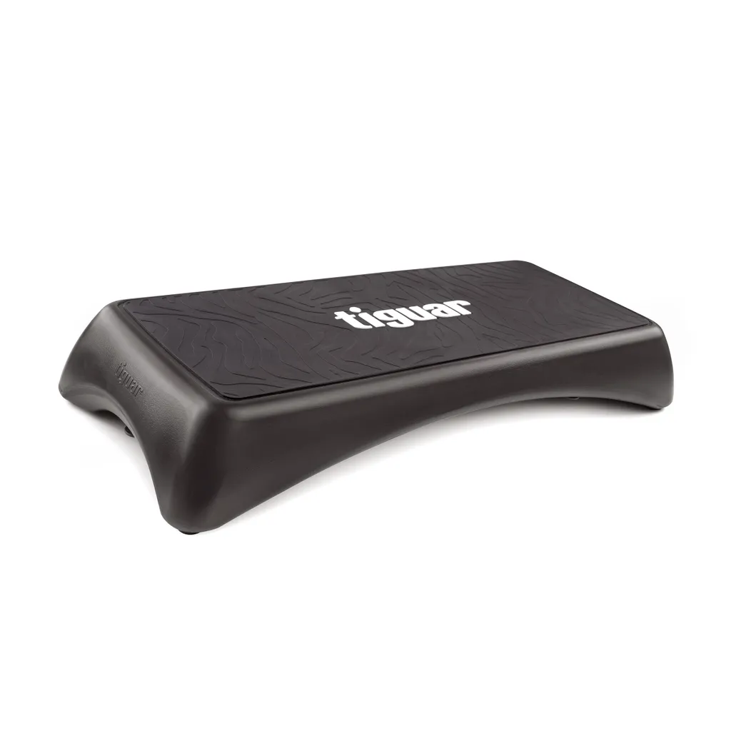 Plateforme step Tiguar graphite antidérapante ergonomique 98x42x15 cm