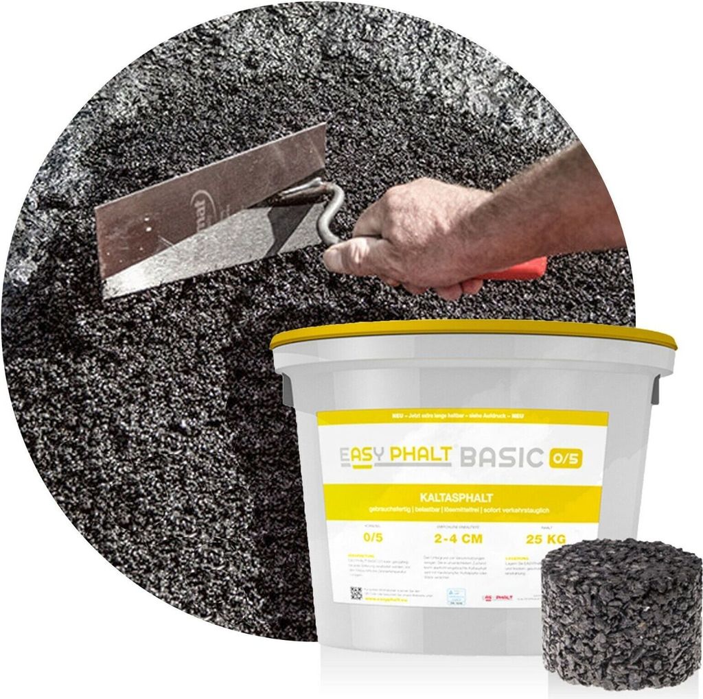 EASYPHALT-EASYPHALT BASIC Kaltasphalt 25 kg-0-5mm Produktbild 