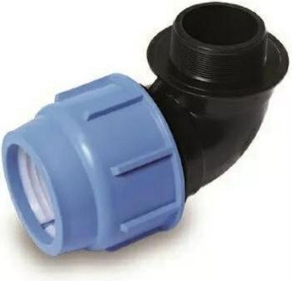 PE-Gewindewinkel 90-3' M BLUE SEAL PN16