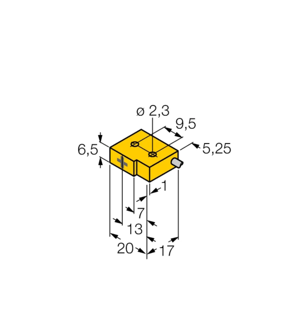 Turck 1650023 NI2-Q6.5-AP6/S34 Détecteur Inductif Magnéto-Résistant