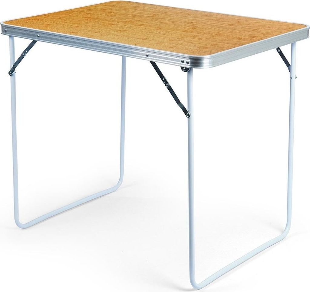 Campingtisch: Wetterfest, klappbar, stabile Metallbeine