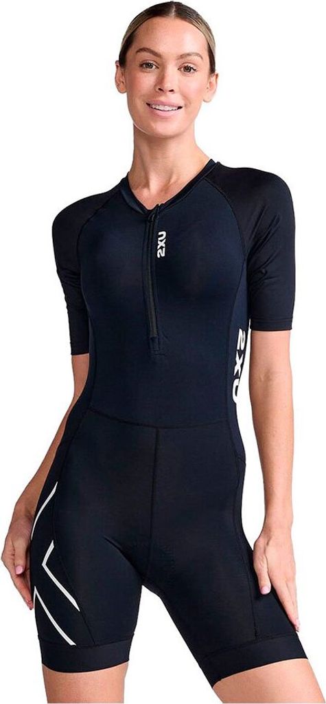 2xu Core Kurzarm-trisuit Schwarz XL Frau Schwarz XL