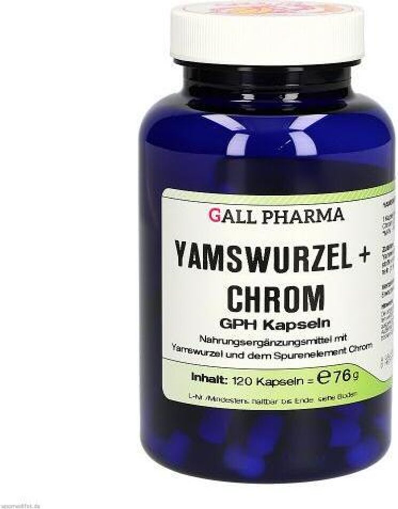 Yamswurzel+Chrom Gph Kapseln 120 St