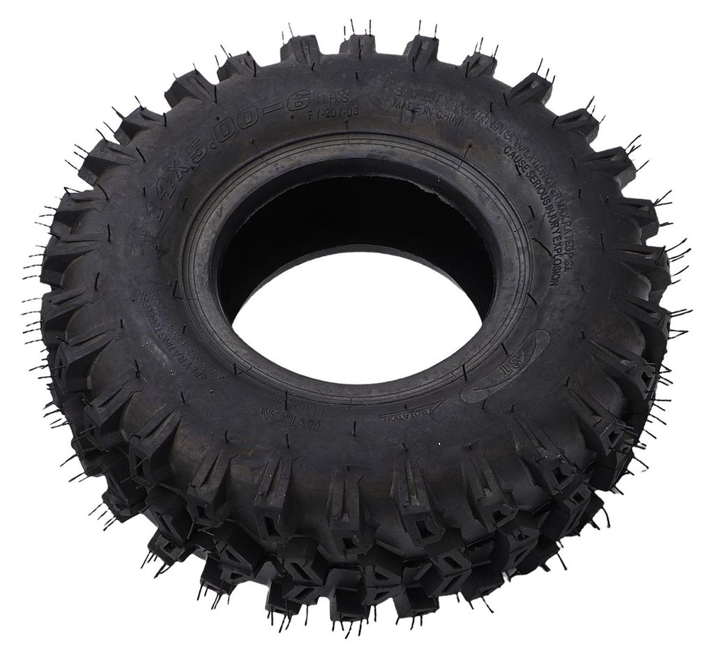 14x5.00-6 Schlauchloser Reifen, 6-Zoll-Vakuumreifen für vorne, 14/5.00-6 Ersatzreifen für ATV, Quad, Offroad, Go-Kart, Golfwagen und Minibike