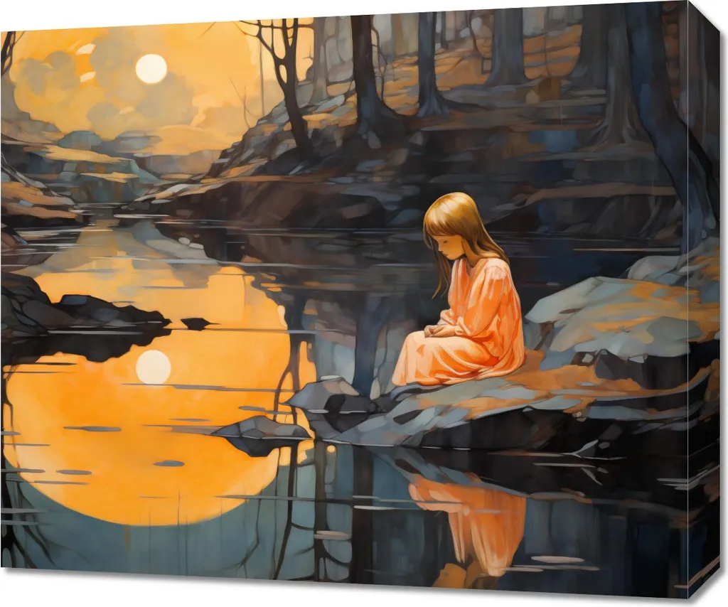 Decorazione Parete Tramonto 60x50 | Quadro Moderno Soggiorno