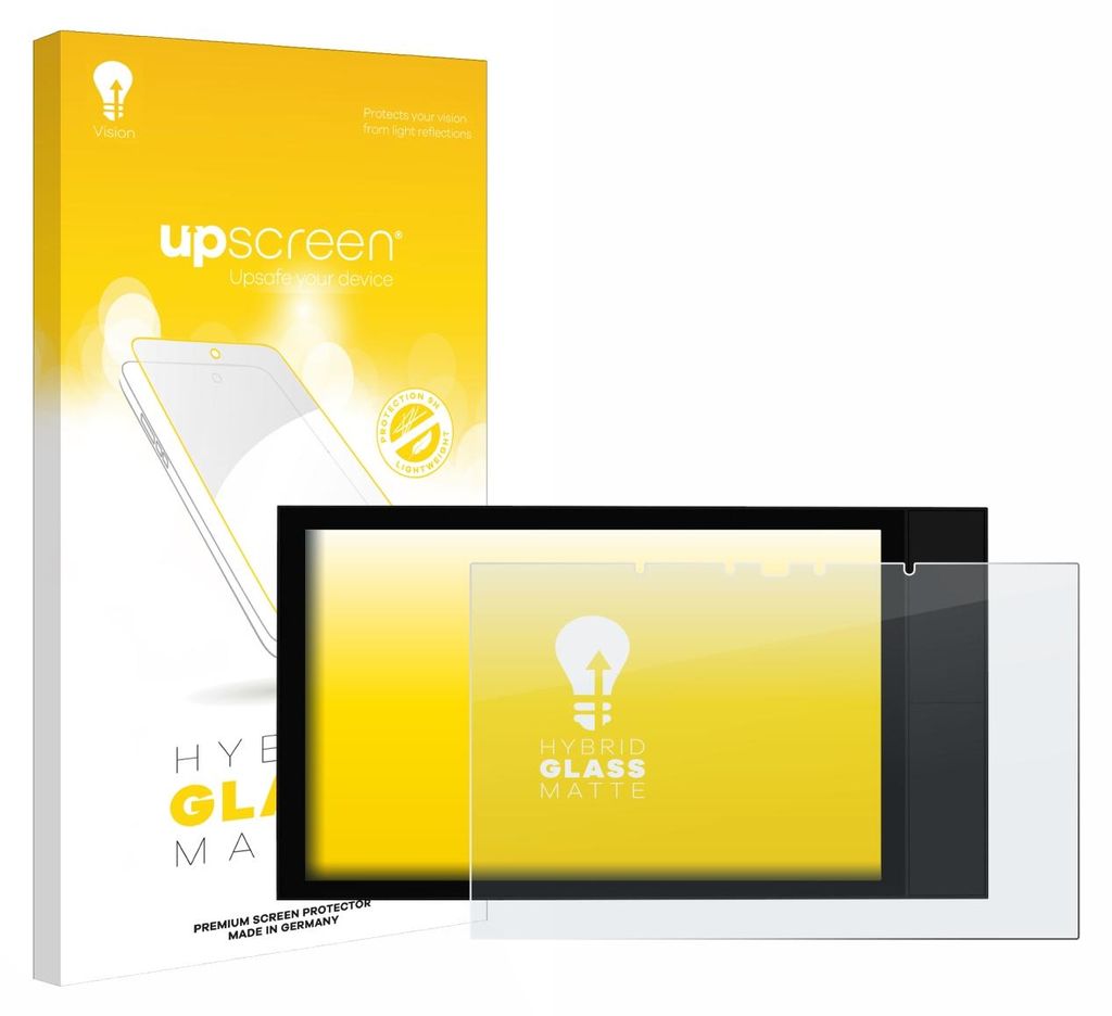 upscreen Entspiegelungs Schutzglas für Shelly Wall Display XL Schutzfolie Panzer Folie Glas Display Schutz matt