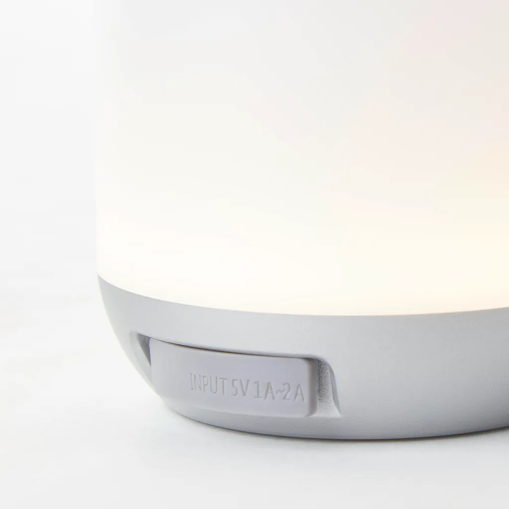 Éclairage de table extérieur rechargeable Gemma blanche pour repas d'été - 7