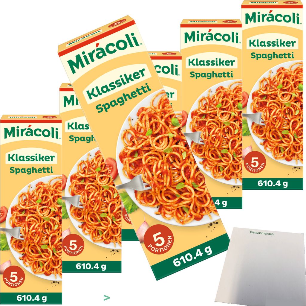 Miracoli Spaghetti mit Tomatensauce Klassiker 5 Port. Produktbild 