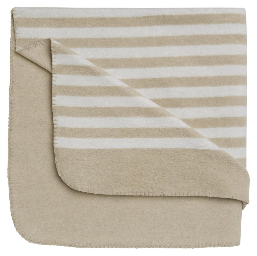 biberna 0837476 Melange Wohndecke 1x 150x200 cm STREIFEN color: kitt, size: 1x 150x200 cm