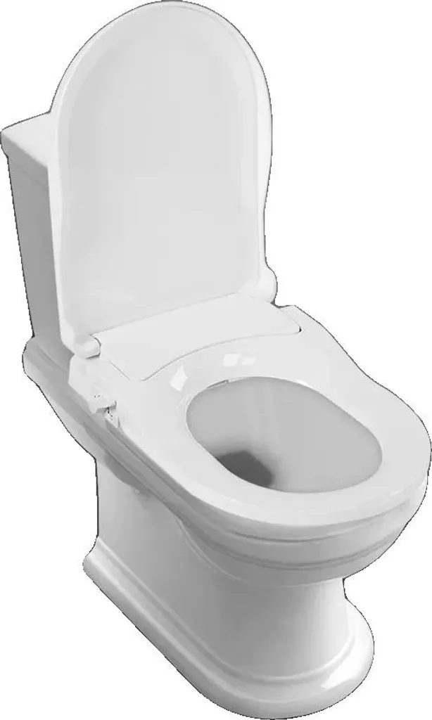 Siège de toilettes bidet en D blanc stoppez le gaspillage de papier