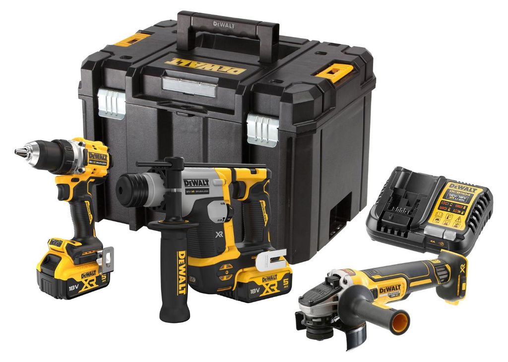 Dewalt 18V Combo Kit Dck355P2T (Dcd800 + Dch172 + Dcg405) Image du produit 