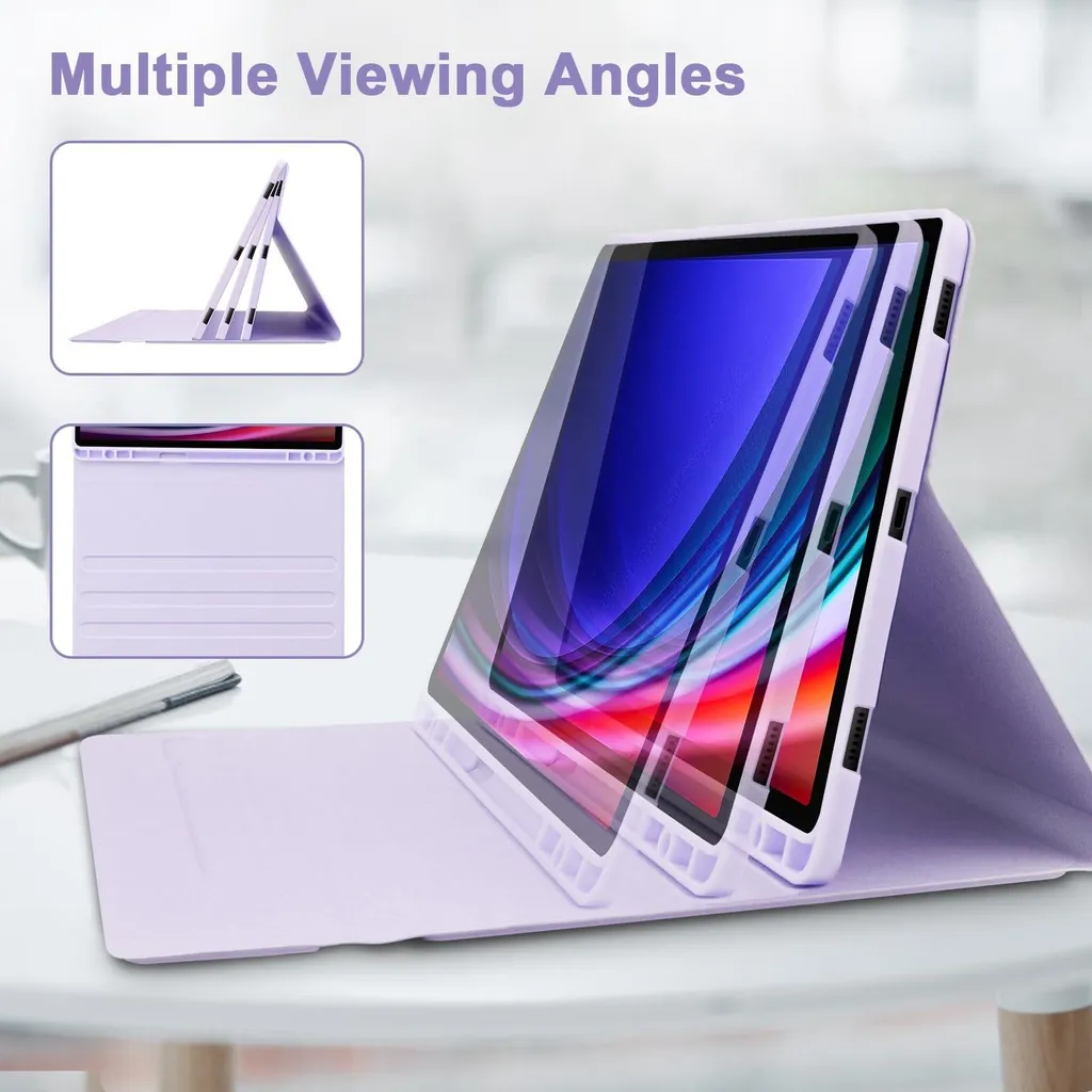 Clavier Bluetooth Rétroéclairé et Étui Violet Samsung Galaxy Tab S8 Plus