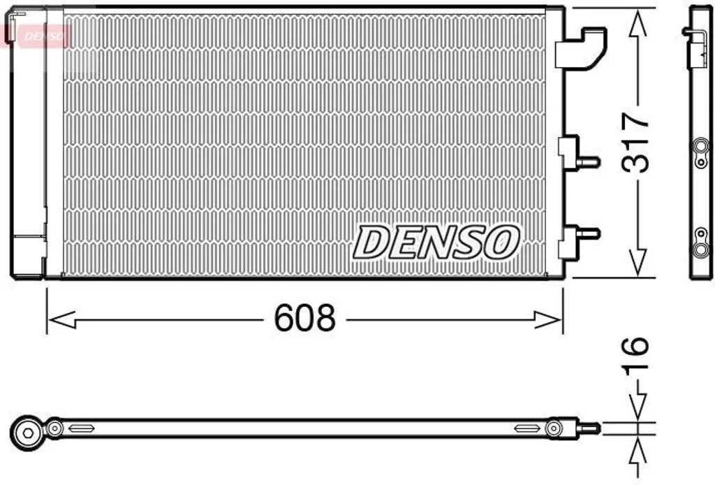 Stop aux fuites de clim : Condenseur DENSO DCN09144 pour Fiat Panda