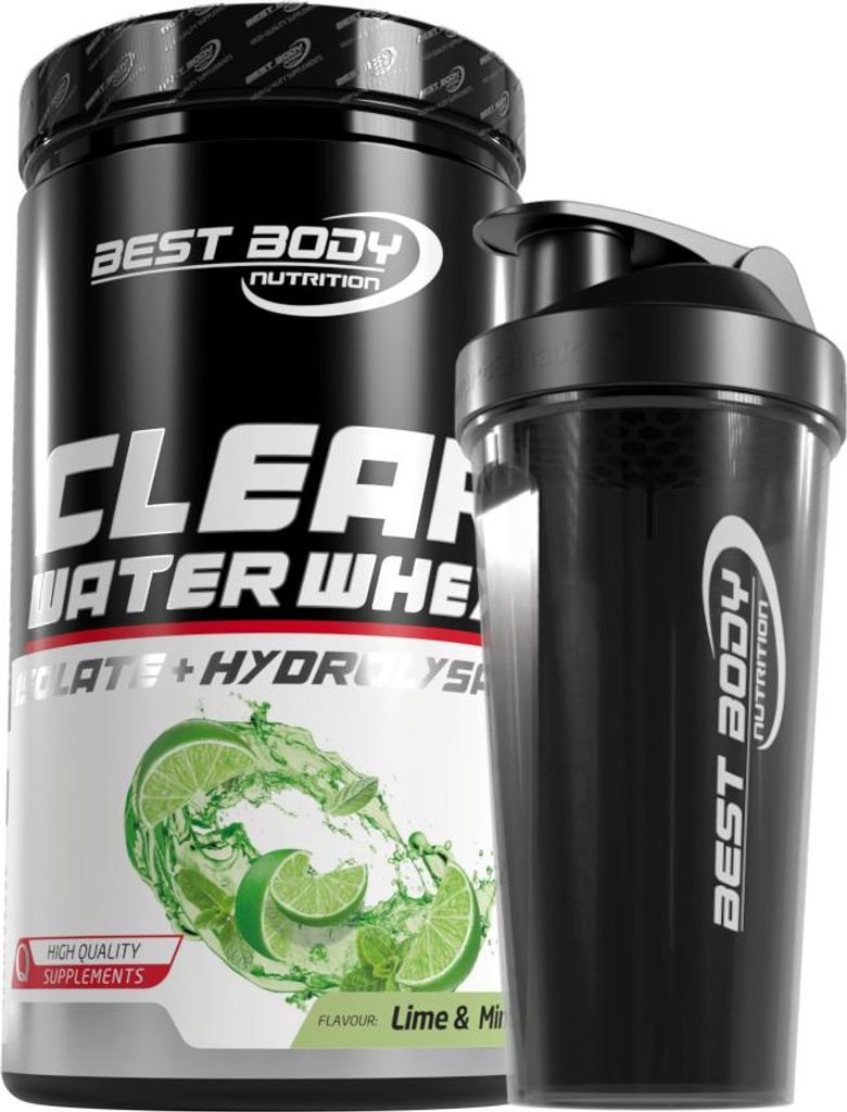 Best Body Nutrition - Clear Water Whey Isolate - Lime & Mint - 450 g Dose + Shaker