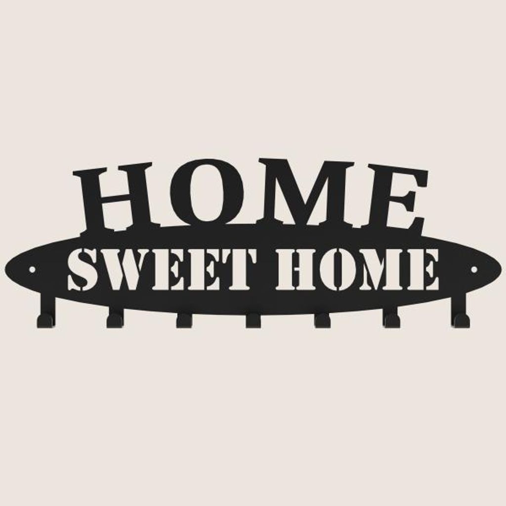HOME Kleiderbügel Metall schwarz lackier