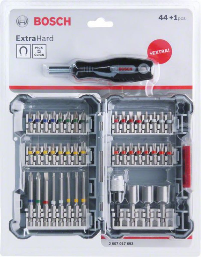 Bosch Bit Set Schrauberbit Set Pick And Click 45teilig Produktbild 