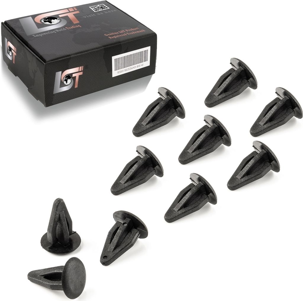 10x Befestigung Clips Seitenverkleidung FÜR AUDI 50 / Heckklappe AUDI 80