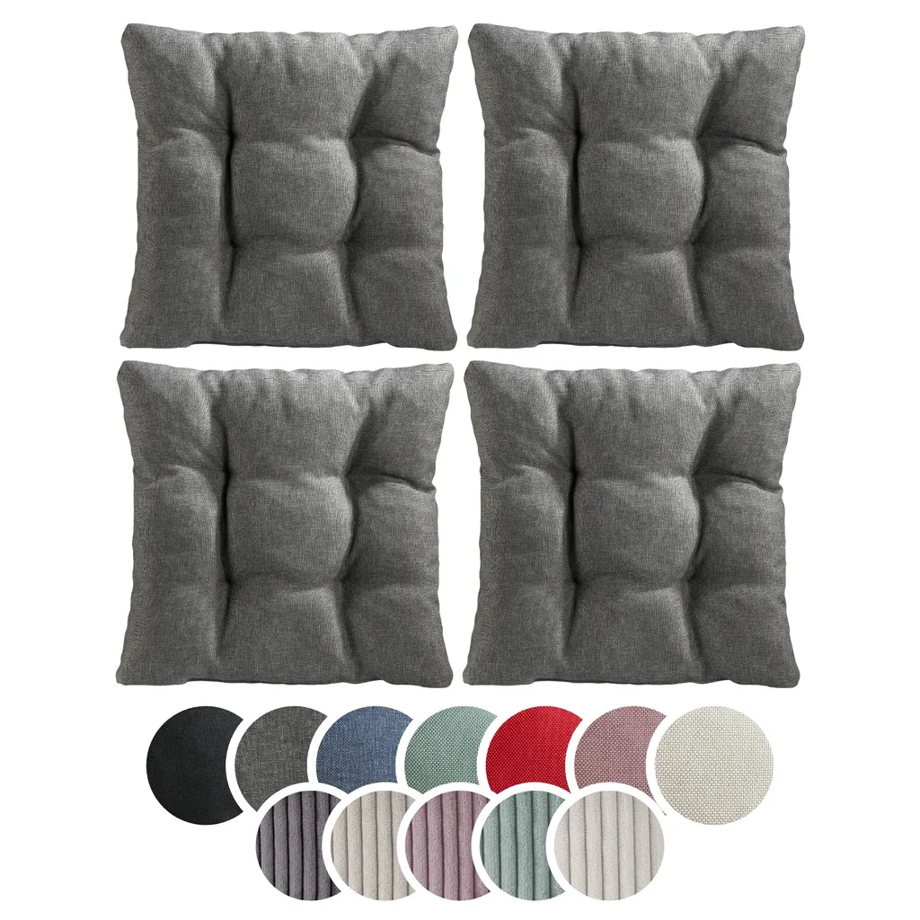 Recensione Set 4 Cuscini sleepling 38x38x7 cm Grigio Chiaro Top