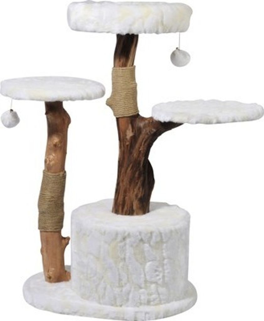 dobar Design-Kratzbaum "Frosty" mit Naturstämmen und Produktbild 5