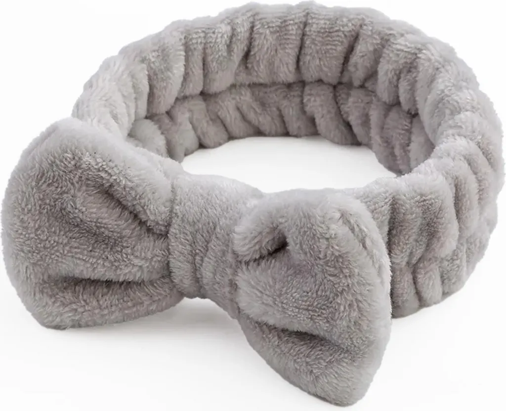 Morbido Cerchietto Capelli Spa Grigio Chic | La Tua Nuvola in Pile Polare