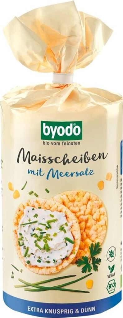 BYODO Maiswaffeln mit Meersalz 120g Produktbild 