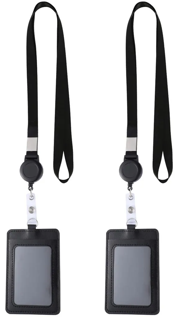 Ne perdez plus votre badge avec ce porte-carte vertical à enrouleur
