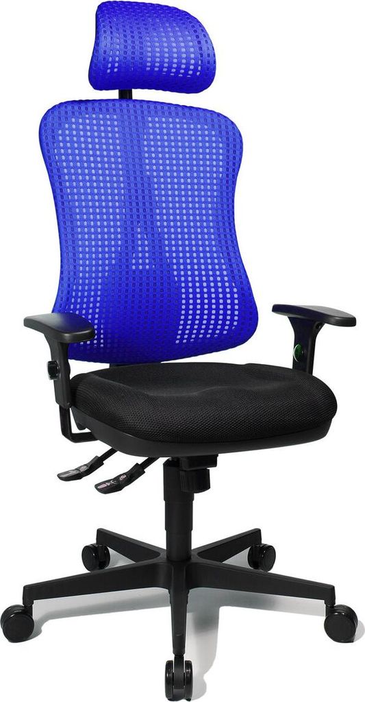 Drehstuhl Headpoint SY - blau mit Armlehnen.