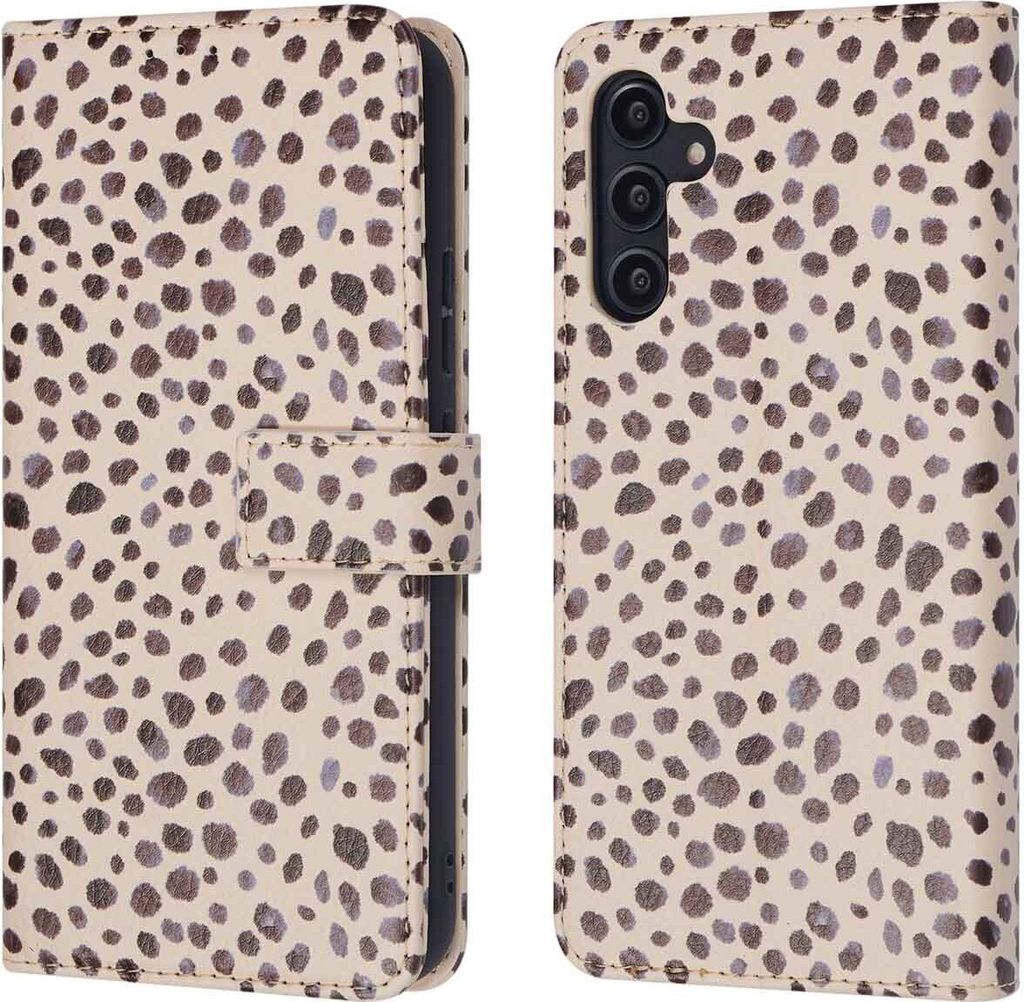 imoshion Design Klapphülle Samsung Galaxy A14 (5G/4G) - Black And White Dots