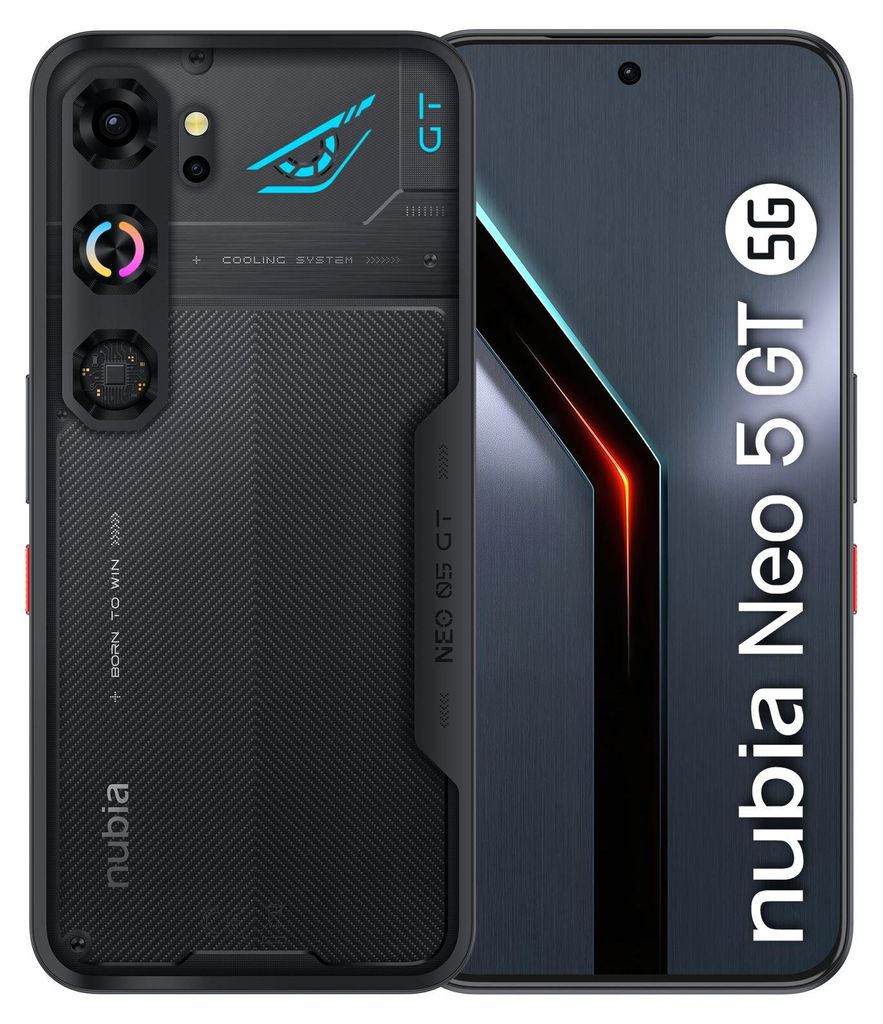 ZTE Nubia NBNEO5GTGBLK smartphone 17,3 cm (6.8") Double SIM Image du produit 
