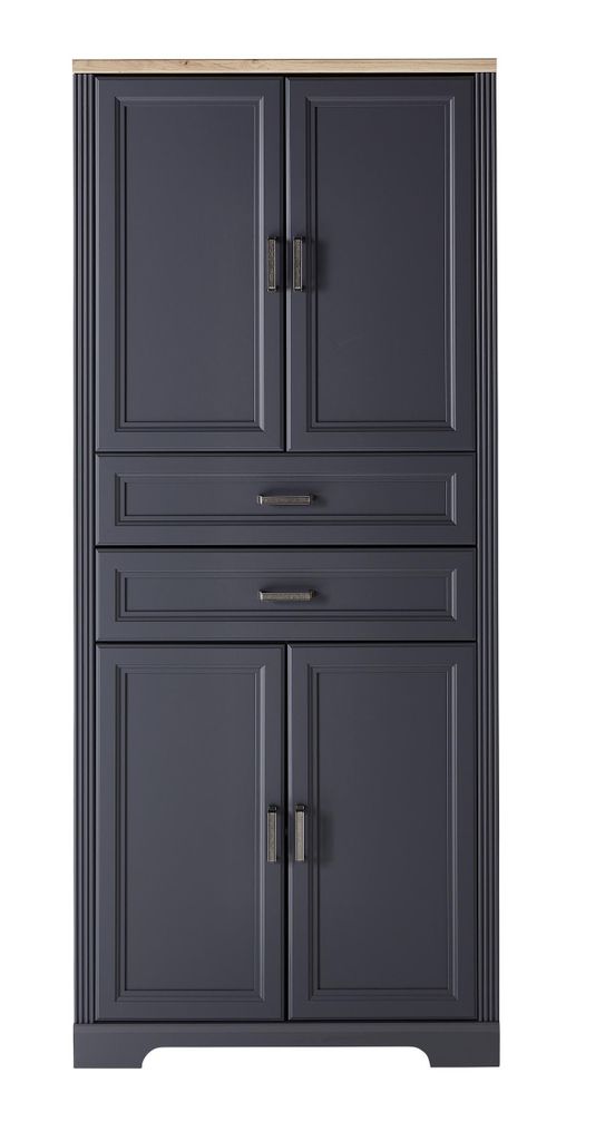 Aktenschrank Büroschrank Beistellschrank Standschrank Schrank Büro "Jillana I" Graphit / Artisan Eiche