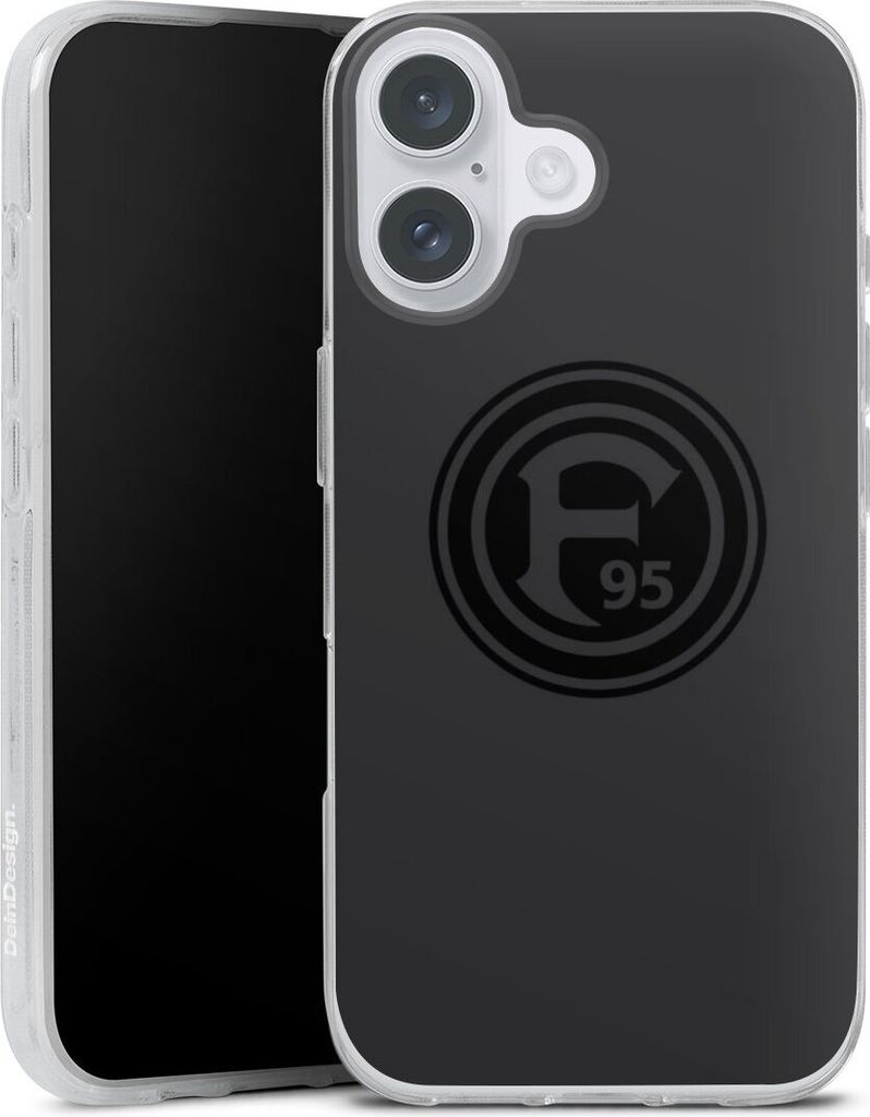 DeinDesign Handyhülle für Apple iPhone 16 Plus Silikon Hülle Case Smartphone Schutzhülle F95 Fortuna Düsseldorf Logo
