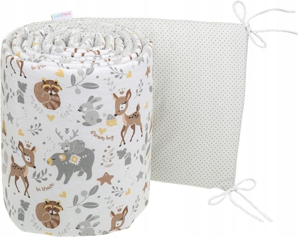 Bettumrandung für Babybett 30x180 cm Baumwolle weich Produktbild 