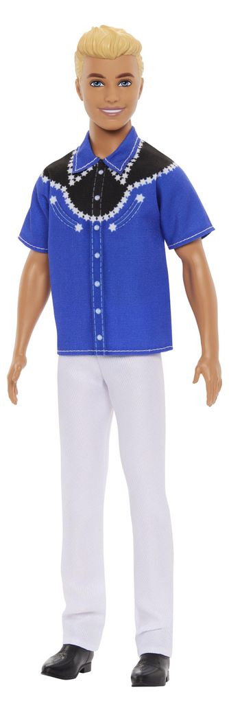 Barbie Fashionistas blonde Ken-Puppe mit Westernlook Produktbild 
