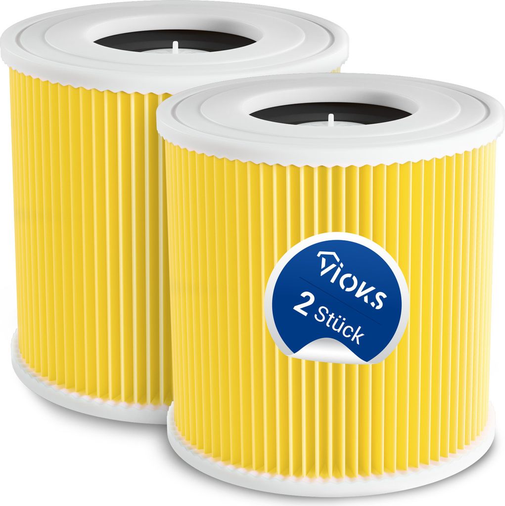 Flachfaltenfilter 2x wie Kärcher 6.414-552.0 Lamellenfilter für Mehrzwecksauger