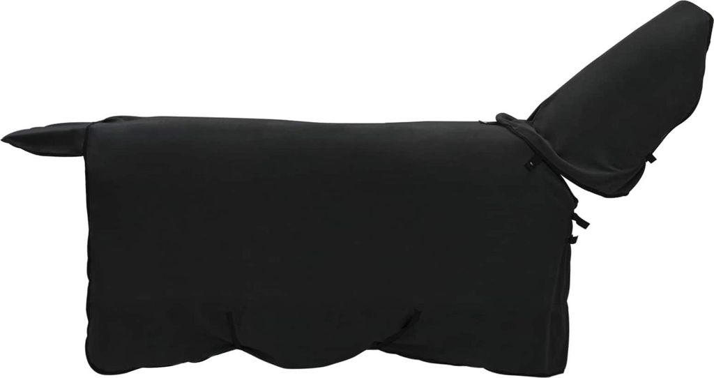 Pferdedecke Schwarz Polyester