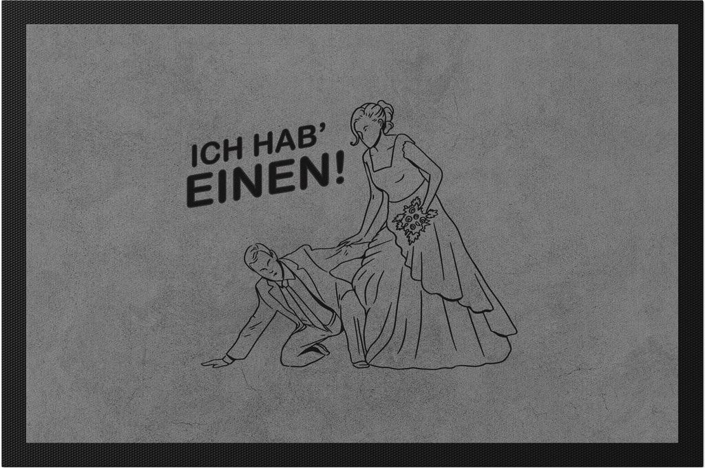 Ich hab einen Fußmatte Werdende Braut Bride to Be JGA Hochzeit Heirat