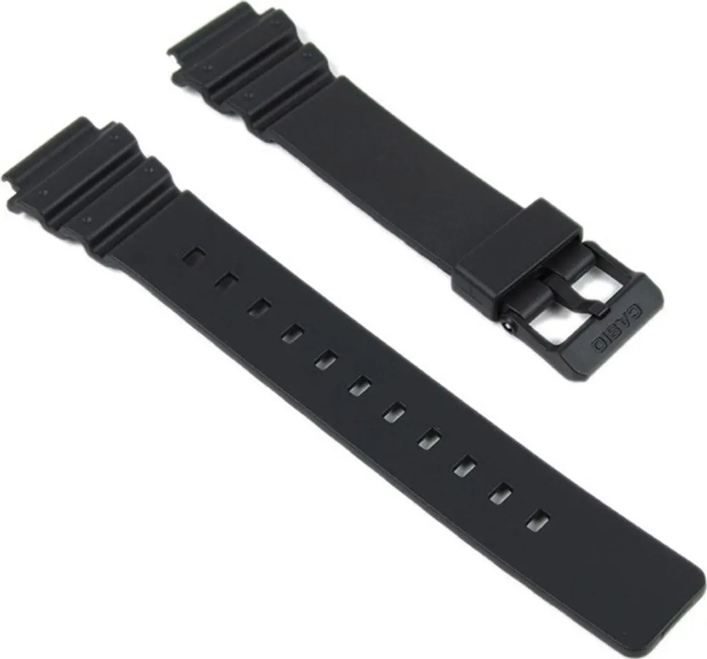 Ricambio Cinturino Casio MRW-200H | 18mm Resina Ultra-Resistente Nero
