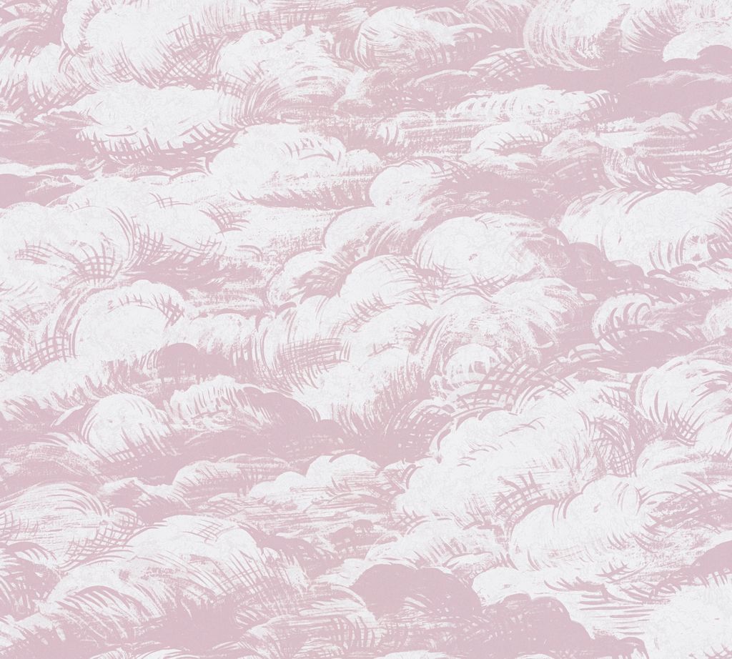 Architects Paper Wolkentapete Jungle Chic Vliestapete rosa weiß 10,05 m x 0,53 m