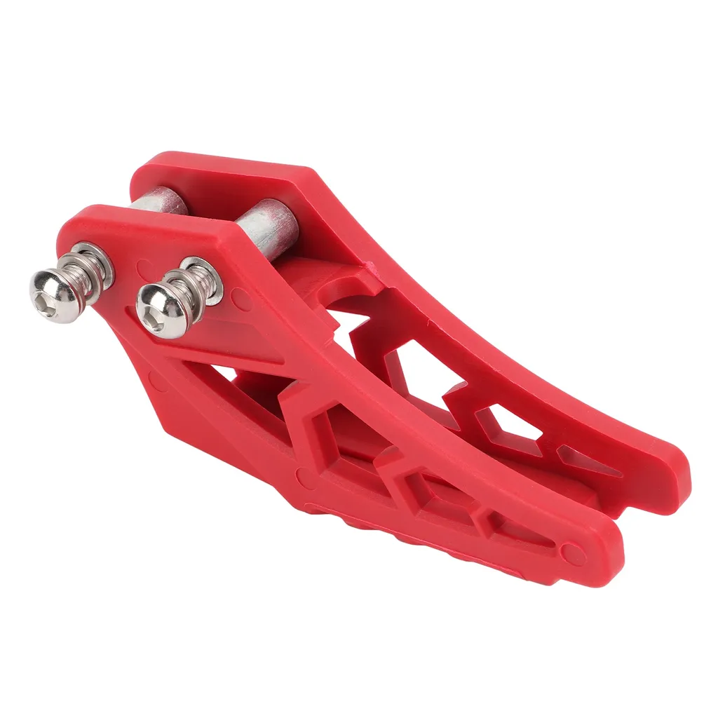 Guide de chaîne moto universel en aluminium CNC renforcé Noir