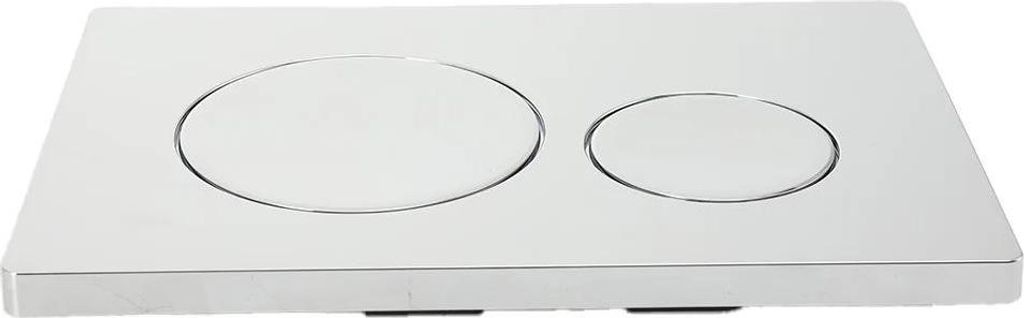 WC Betätigungsplatte - Drucktaster - Zwei-Mengen-Spülung - Für Unterputz-Spülkasten - Wandmontage - Kunststoff - Gelb