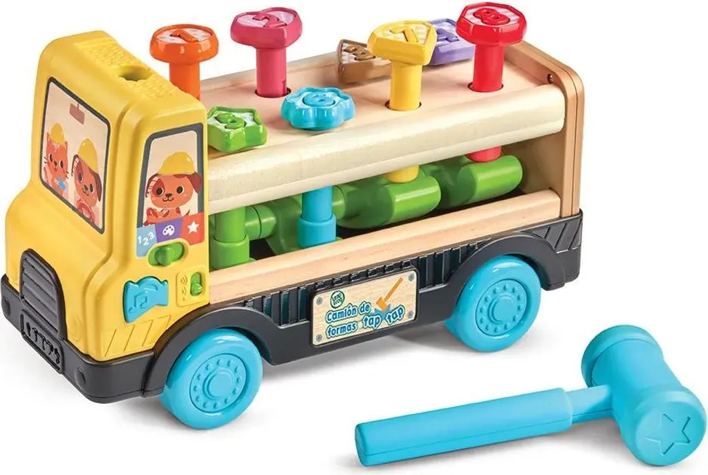 Jouet d'Eveil Camion de Tri Formes et Marteau Version Anglaise 1pc